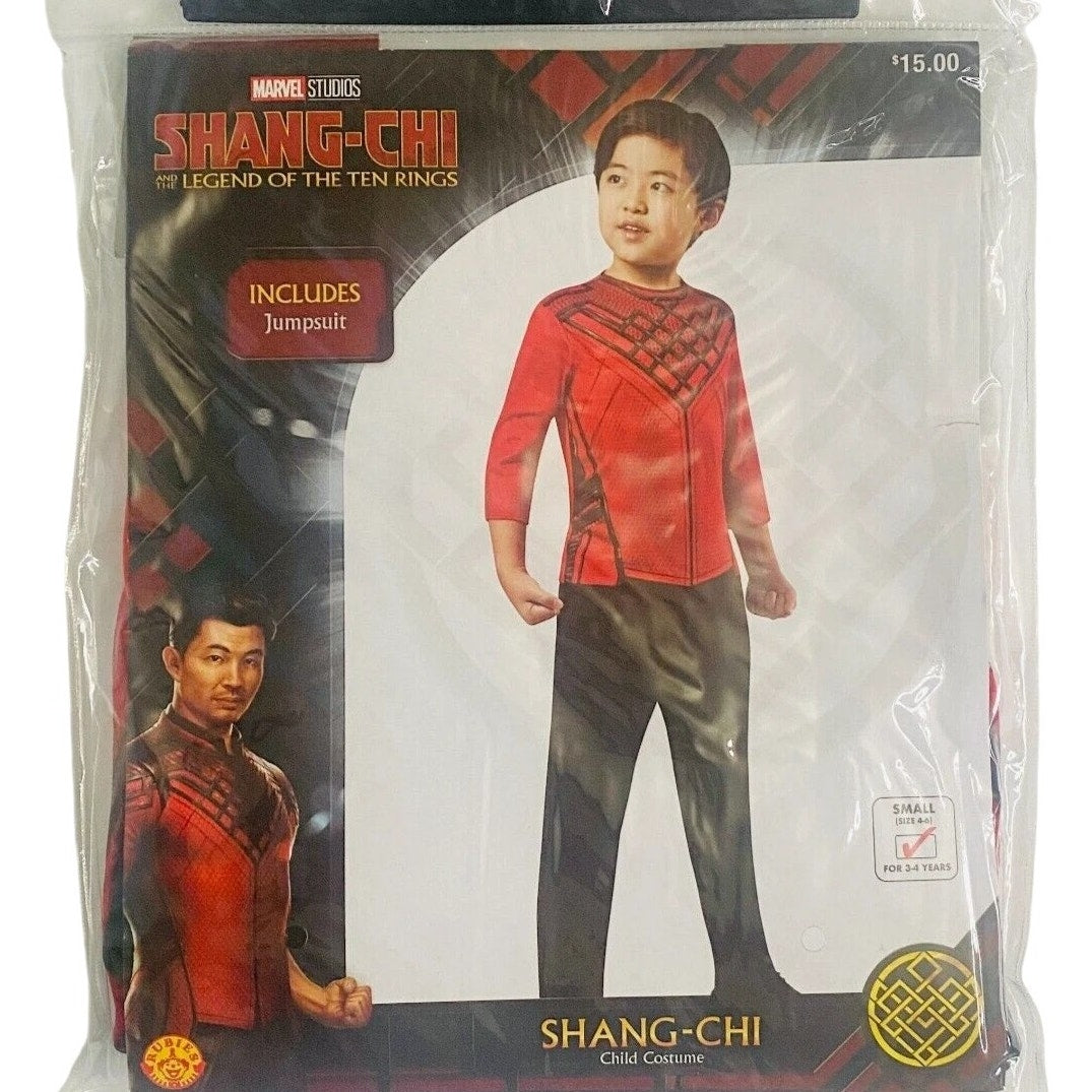 Marvel Boys Shang-Chi Costume, Child Legend of the Ten Rings Jumpsuit, SM (4–6)