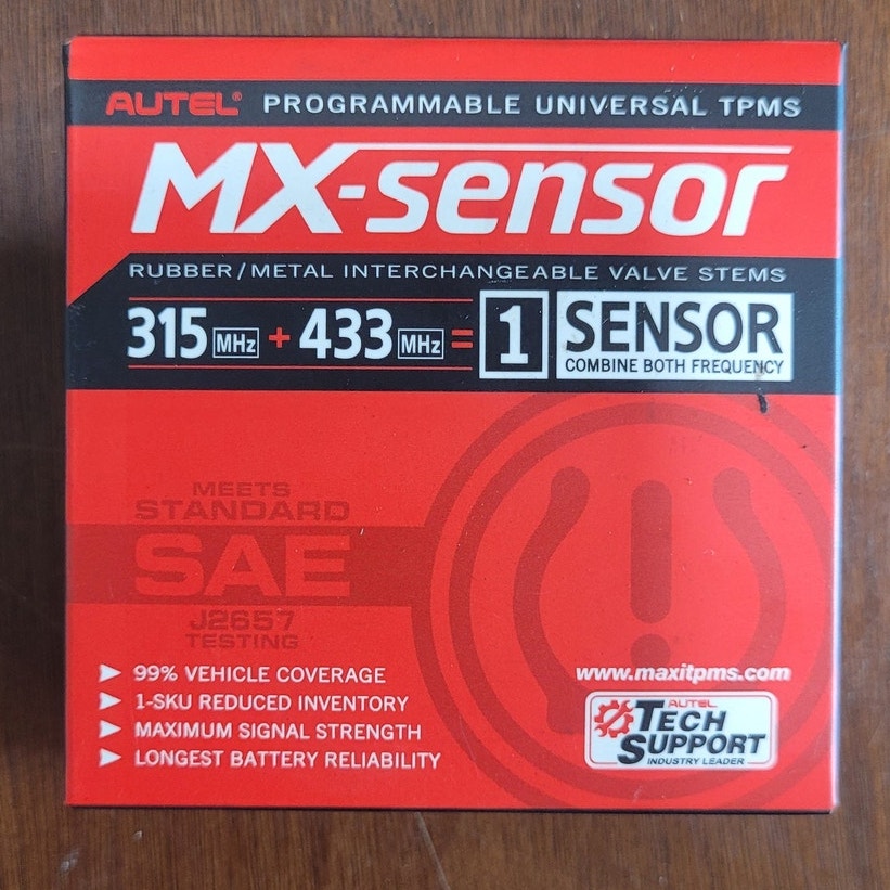 Autel MX-Sensor 1-Sensor – Programmable TPMS – Single Pack – Black