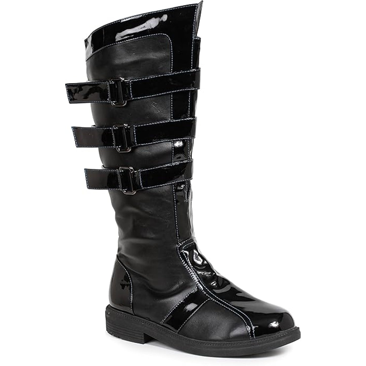 Ellie Shoes 1031 Darth 3-Buckle Men’s Boots – Black, LG (12/13), Knee-High Costume Footwear