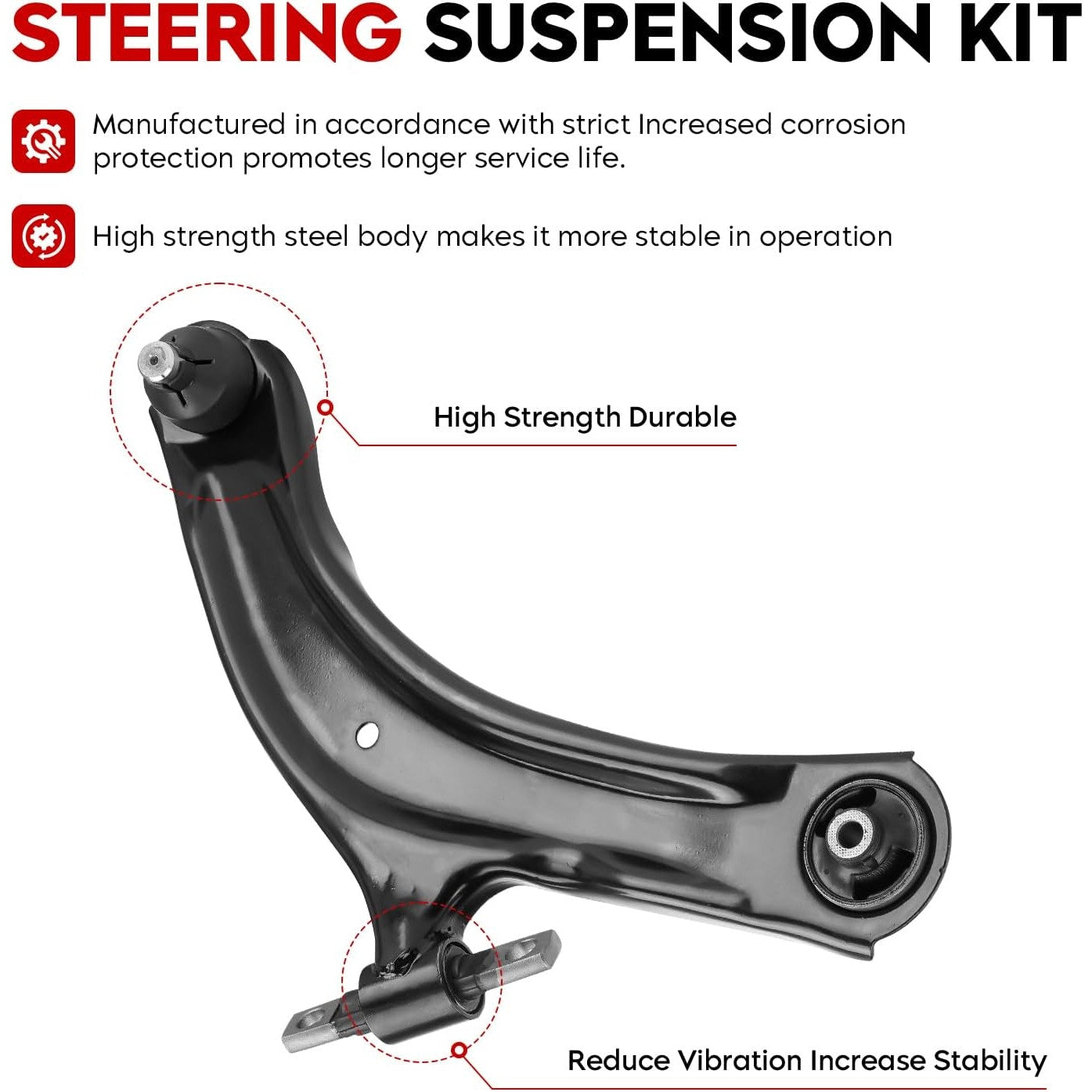 F Lower Control Arms – Fits 2008–2013 Nissan Rogue & 2014–2015 Rogue Select