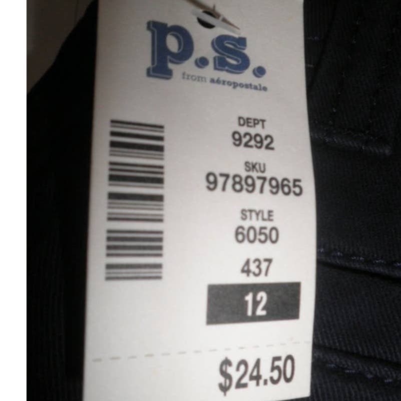 P.S. Aeropostale Boy's Size 12 Children's Shorts, Navy Blue, NWT
