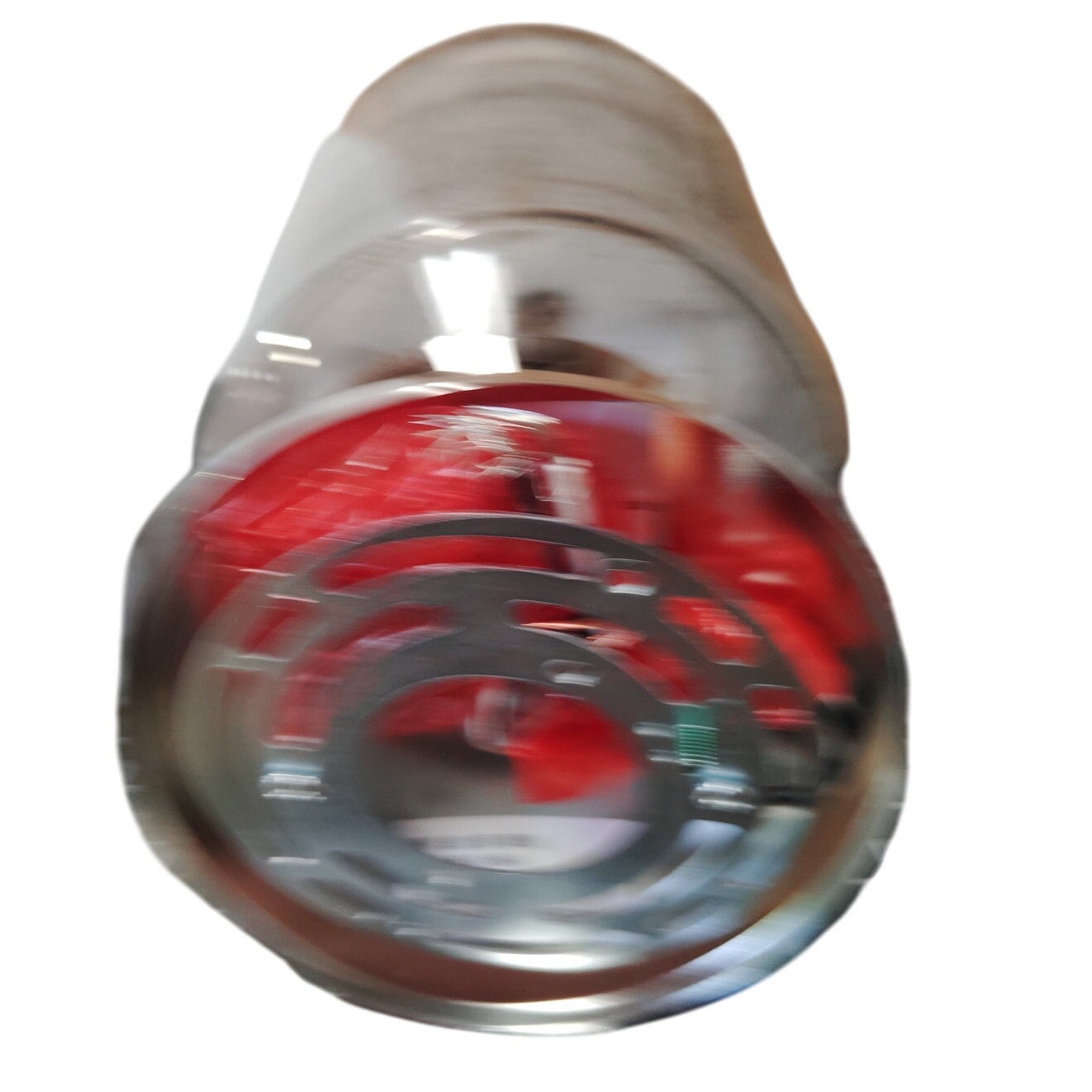 Desmond 7" 1-Light Polished Nickel Semi Flush Mount Ceiling Light with Smoke Seeded Glass Shade
