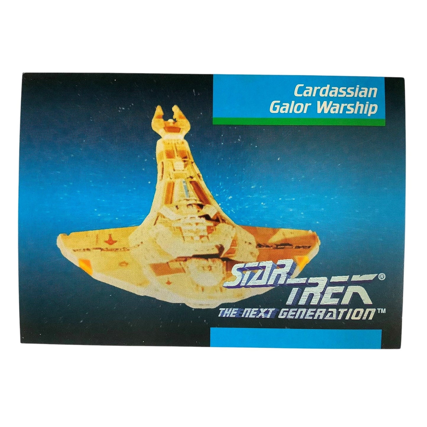 Cardassian Galor Warship, Star Trek, The Next Generation, 1992, Impel Card #038