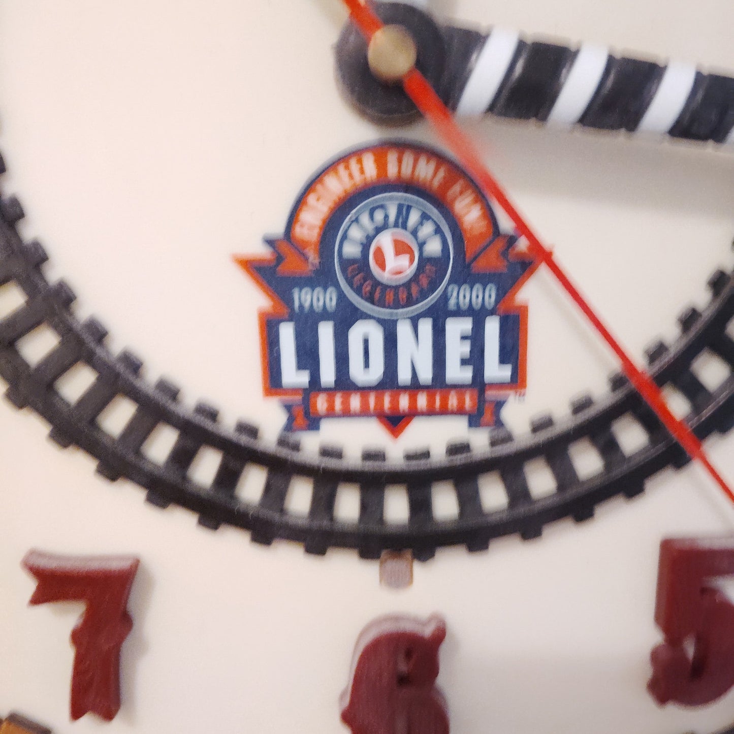 Lionel 7183 Centennial Train Clock, Working Time & Sound Train Needs Belt Repair