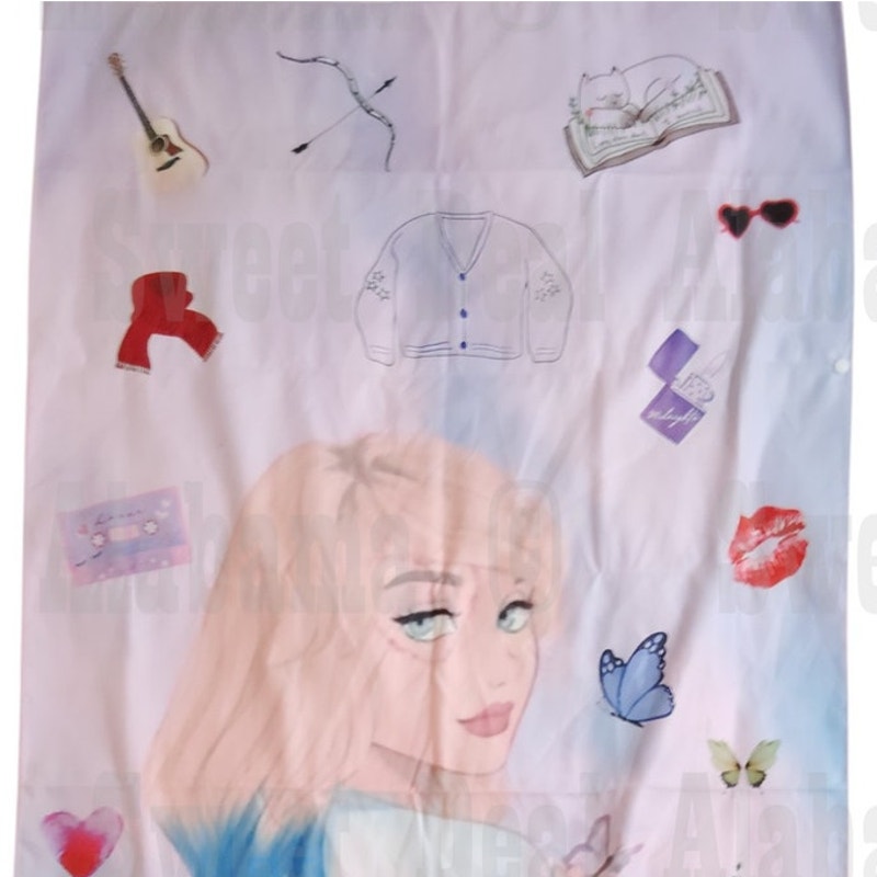 Taylor Swift Summer Girl Tapestry 29"x60" - Wall Banner with Snap Button
