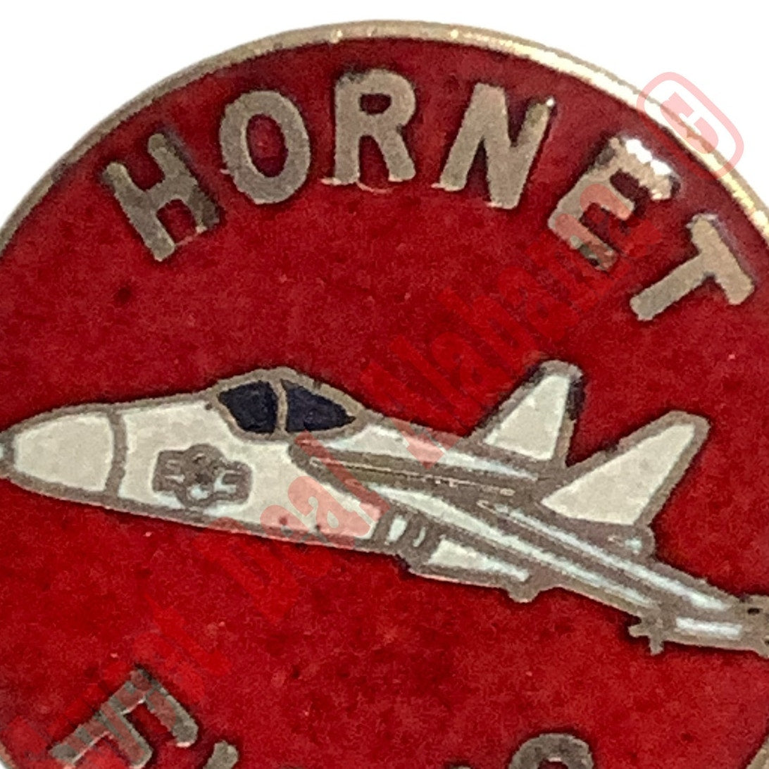 Vintage Navy F/A 18 Hornet Hat, Lapel, or Tie Pin 1"D