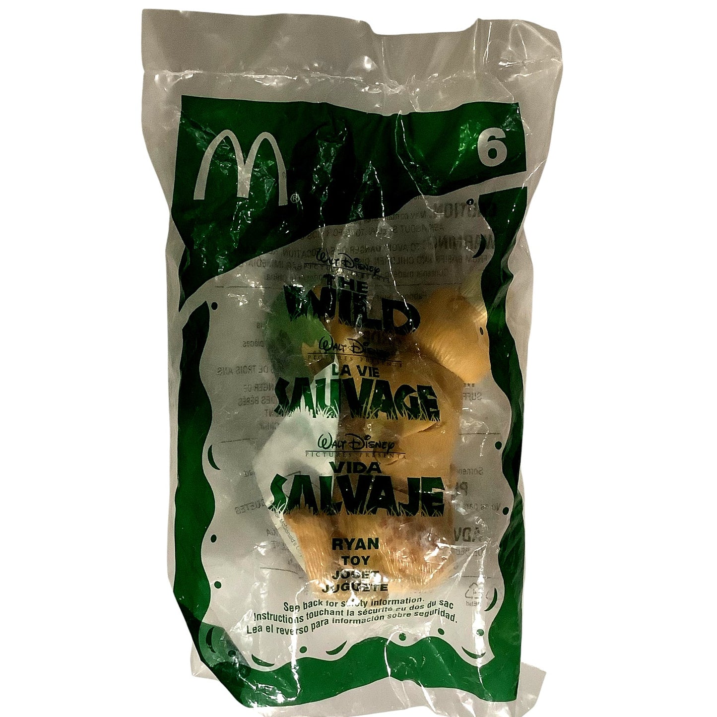 Disney's The Wild- Ryan Collectible Figure, McDonald's Happy Meal Toy, 2006, NIP
