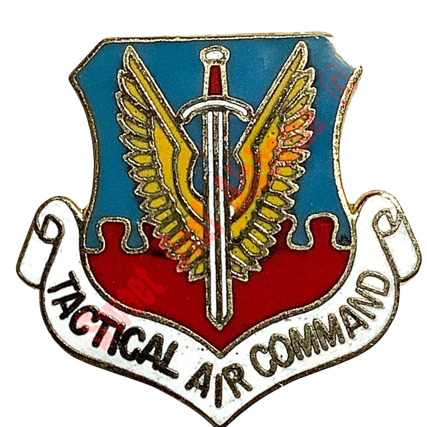 Vintage Tactical Air Command (TAC) - Hat, Lapel or Tie Pin 1-1/8"H x 1-1/8"W