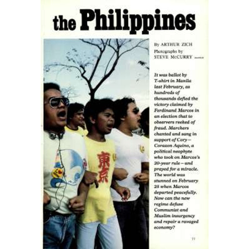 National Geographic Magazine July 1986, New York Harbor, Canada, Philippines ...