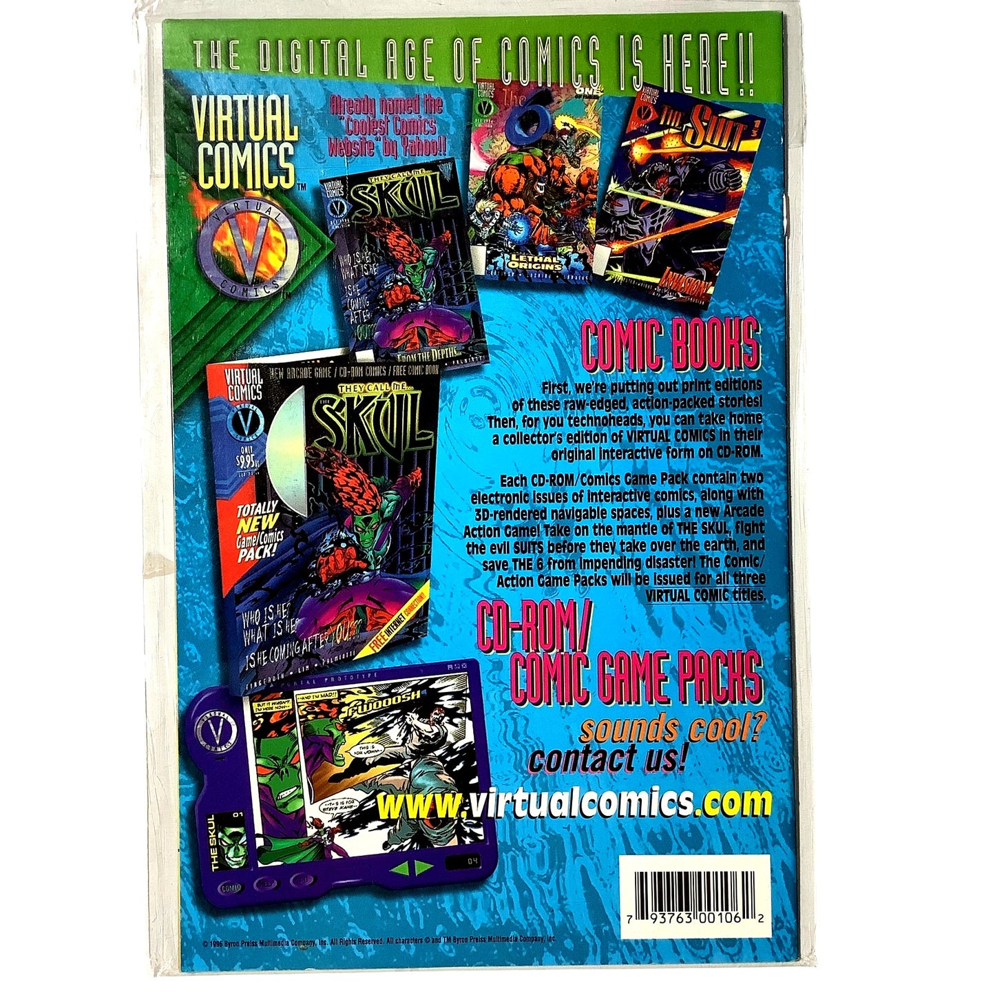 They Call Me... Skul, December 1996, Virtual Comics, NM 9.4
