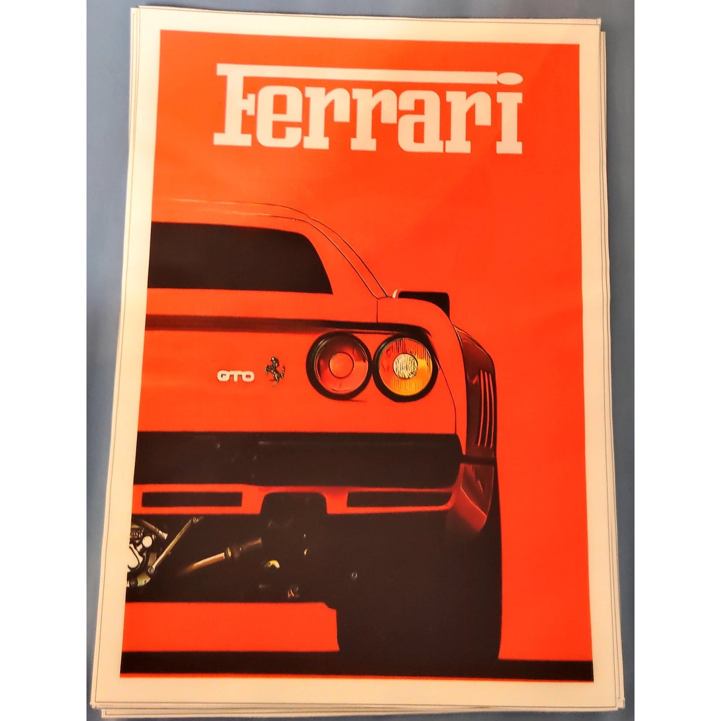 Supercar Canvas Poster Set 6‑Piece Racing Wall Art Prints 8x12 in Unframed