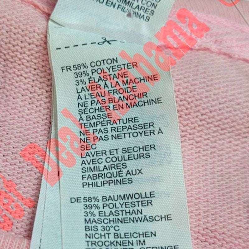 Forever 21 Women's L/S "Sugar Craze" PJ Top, Pink, Small, 30" Bust 23" Length