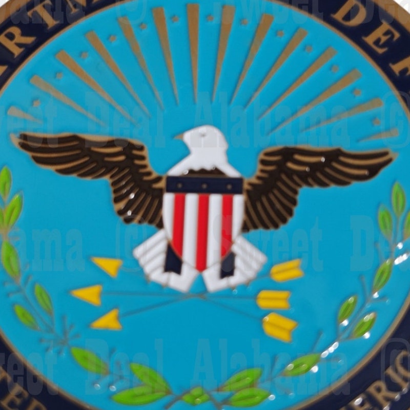 U.S. Dept of Defense Novelty Emblem, 2" Display Plaque Sticker Emblem
