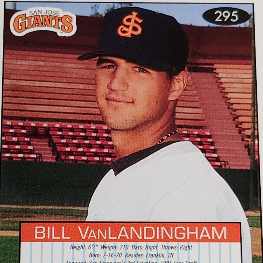 Bill VanLandingham, San Jose Giants, #295, 93-94 Fleer Excel Minor Leagues