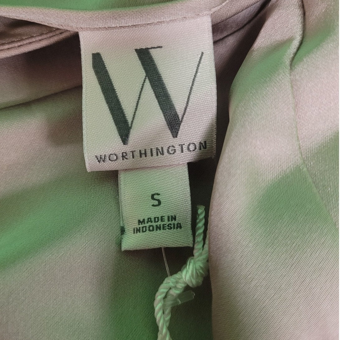 Worthington Women's Sleeveless Slip Dress, Maxi, Driftwood/Champagne, SM (4-6)