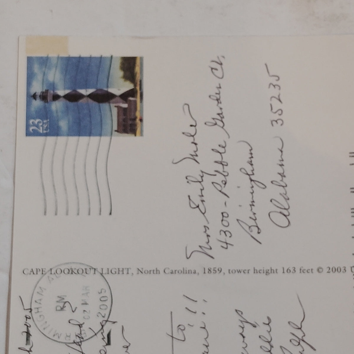 3 Vintage USPS Lighthouse Postcards Cape Lookout Morris Island Tybee 23c
