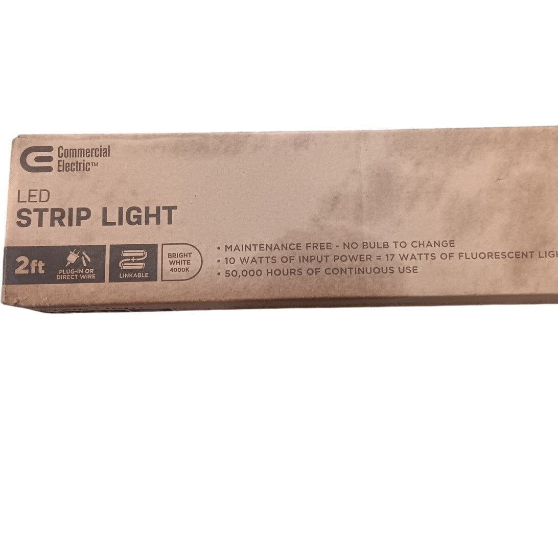 Commercial Electric 2 ft. Plug-in Integrated LED Linkable Strip Light