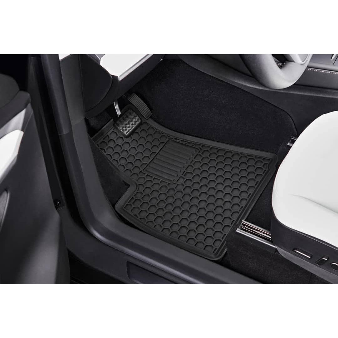 Mats – Fits Hyundai Kona 2018–2023 (Excl. EV), All-Weather F&R Liners, Black TPE
