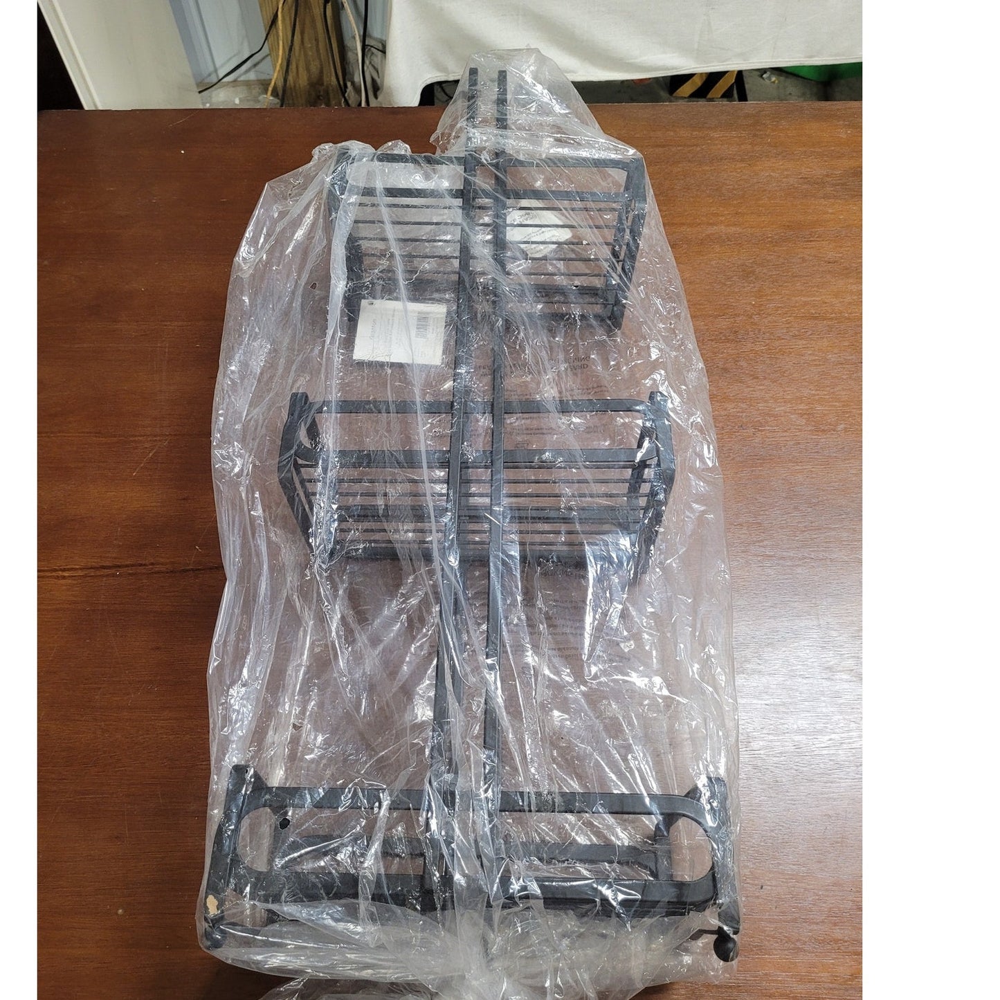Granton 28 in. X 10 in. Freestanding 3-Tier Shower Caddy in Black
