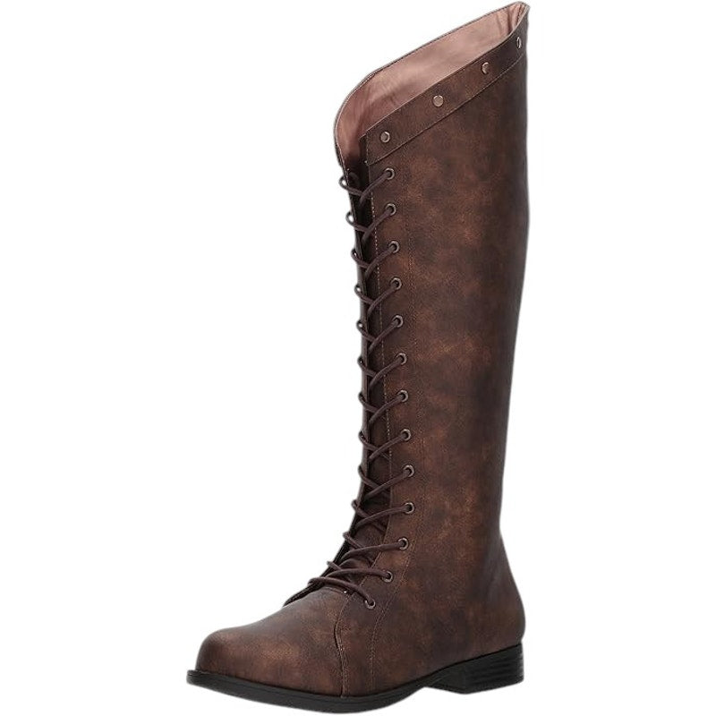 Ellie Shoes Women’s Knee High Boots – Brown, Size 7, Style 181-HUNTRESS, 1" Heel