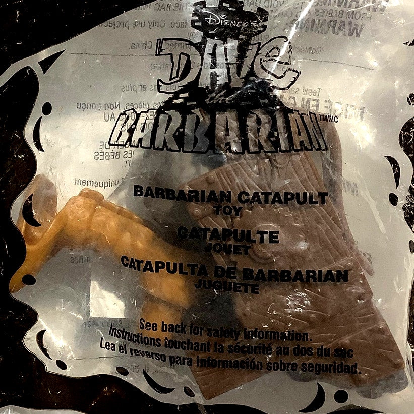 Dave Barbarian Catapult Collectible Figure, McDonald's 2004 Happy Meal Toy