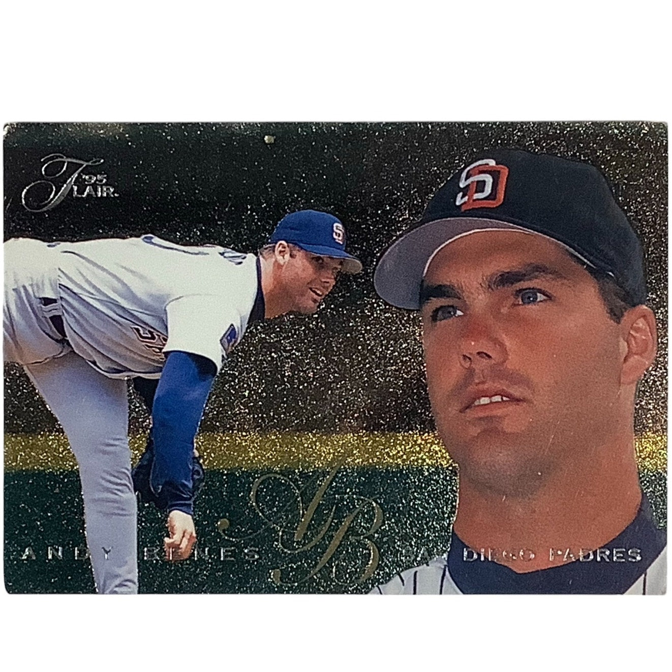 Andy Benes, San Diego Padres, MLB, Flair 1995, Card 414, EXC