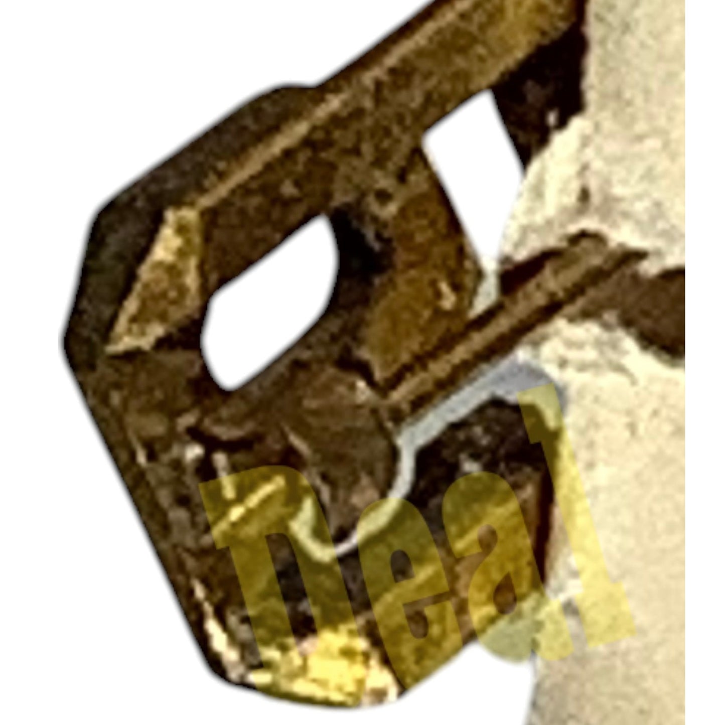 Early 1900s Brass C-Clasp Number "109" Collar Device 3/8"H Hat / Lapel Pin