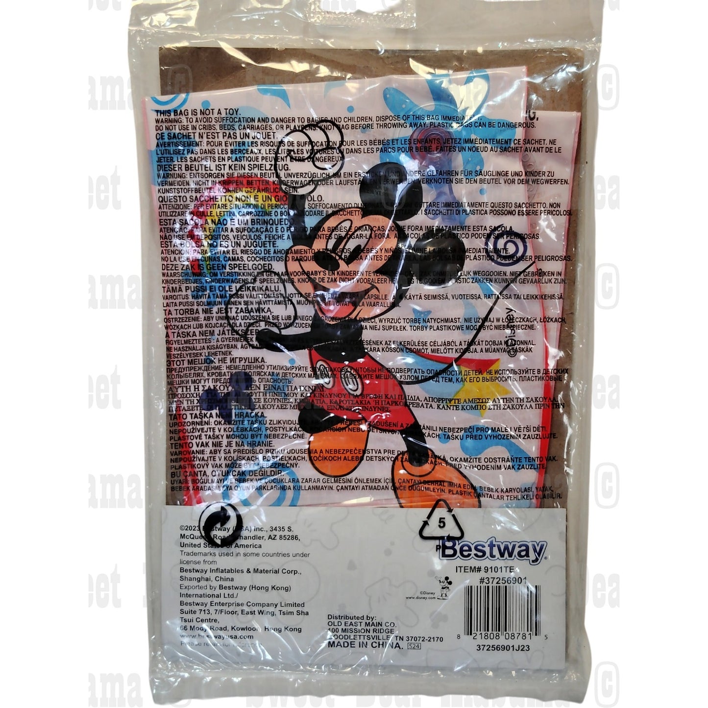 Disney Junior Armbands Floaties, Mickey Mouse, Ages 3-6, 6.5" x 5" x 6" Inflated