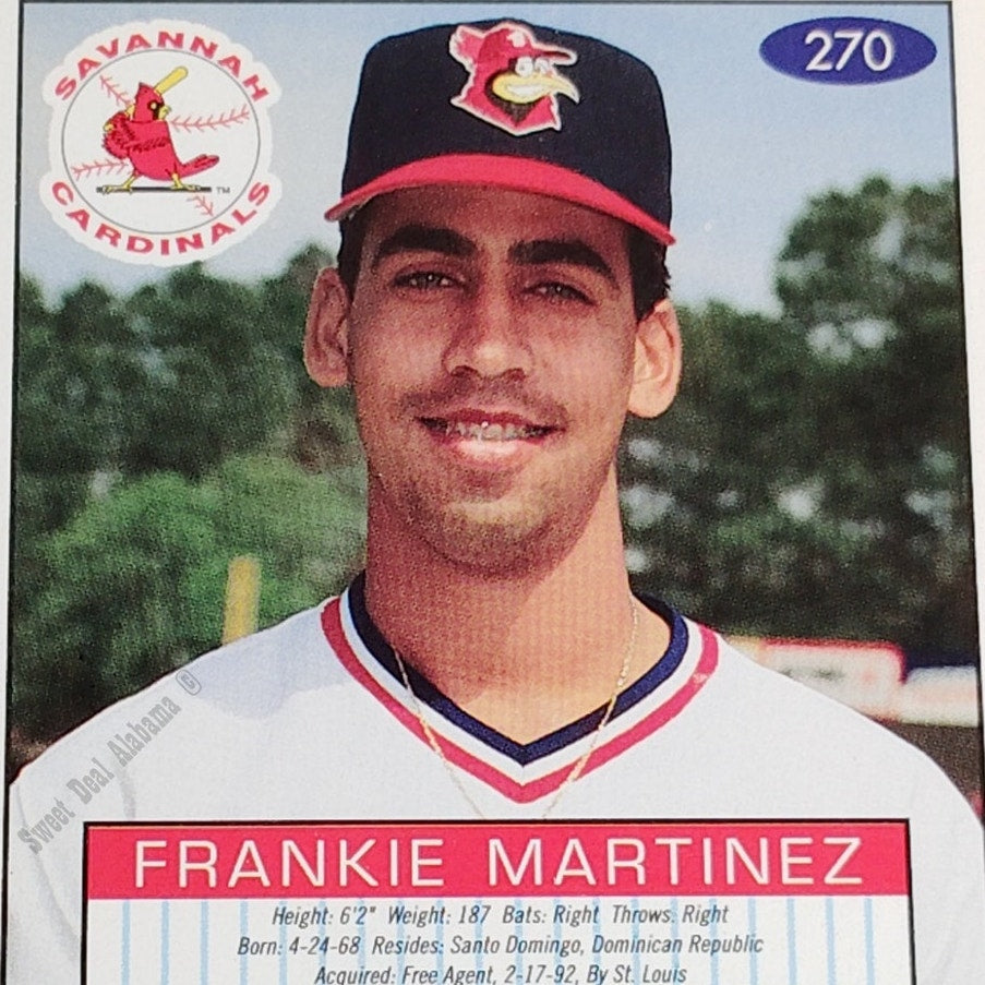 Frankie Martinez, Savannah Cardinals, #270, 93-94 Fleer Excel Minor Leagues