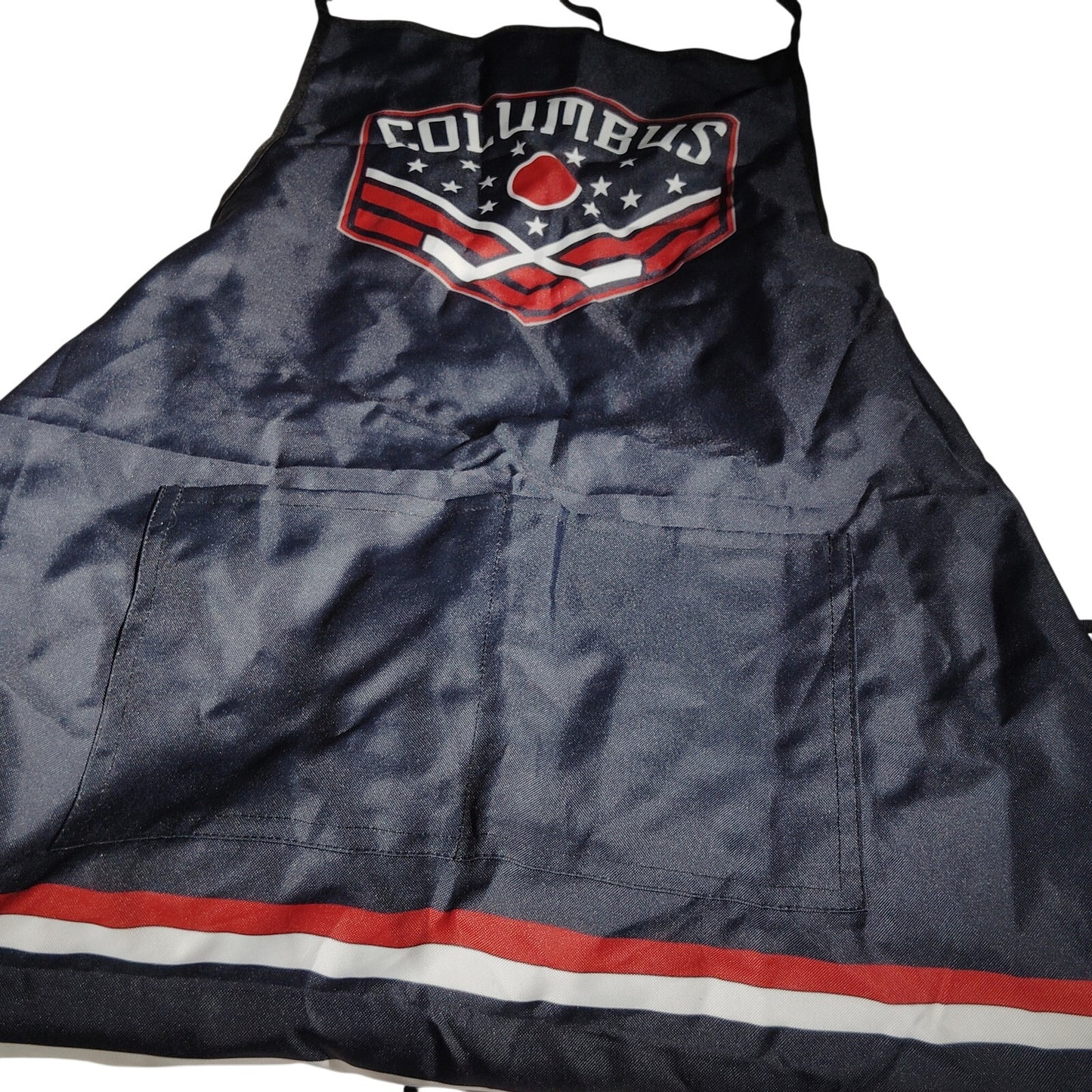 Columbus Blue Jackets NHL BBQ Kitchen Apron Adjustable Pockets Grilling Fan Gear