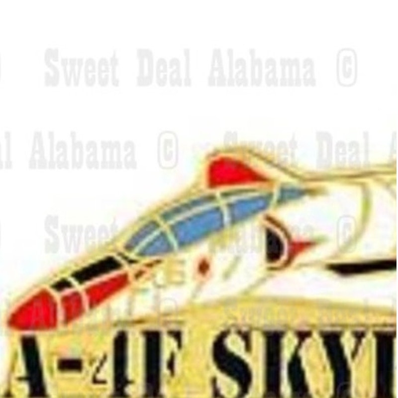 Naval A-4F Skyhawk Airplane Metal Hat, Lapel Collectors Pin 1-1/2"W x 7/8"H
