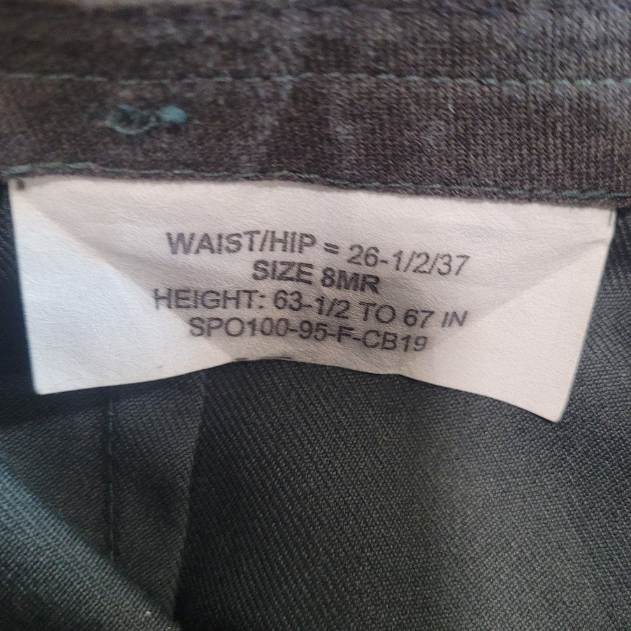 Women’s Uniform Pants - Size 8MR - Poly/Wool Serge - Shade AG-489, Made in USA