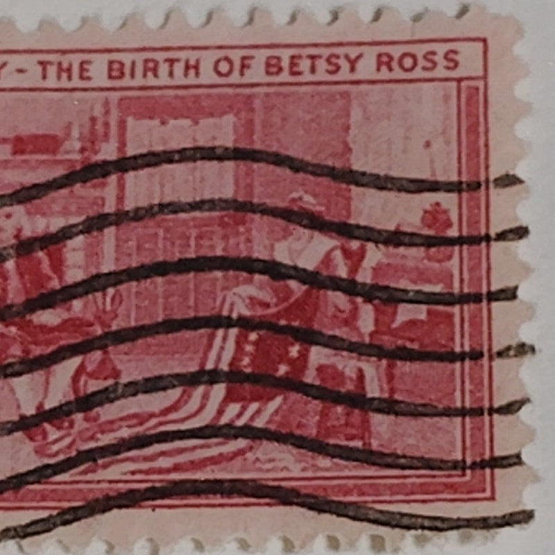 1952 3¢ Betsy Ross Bicentennial Stamp – Scott 1004 – First U.S. Flag Tribute