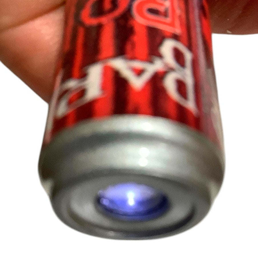 Barrio Rojo Scottish Style Amber Ale Key Chain w/ Laser Light – Can Shape, EUC