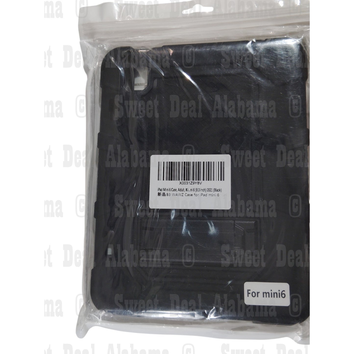 Wawz Case For Apple iPad Mini 6 (8.3:) 2021 Model w/ Kickstand, Black