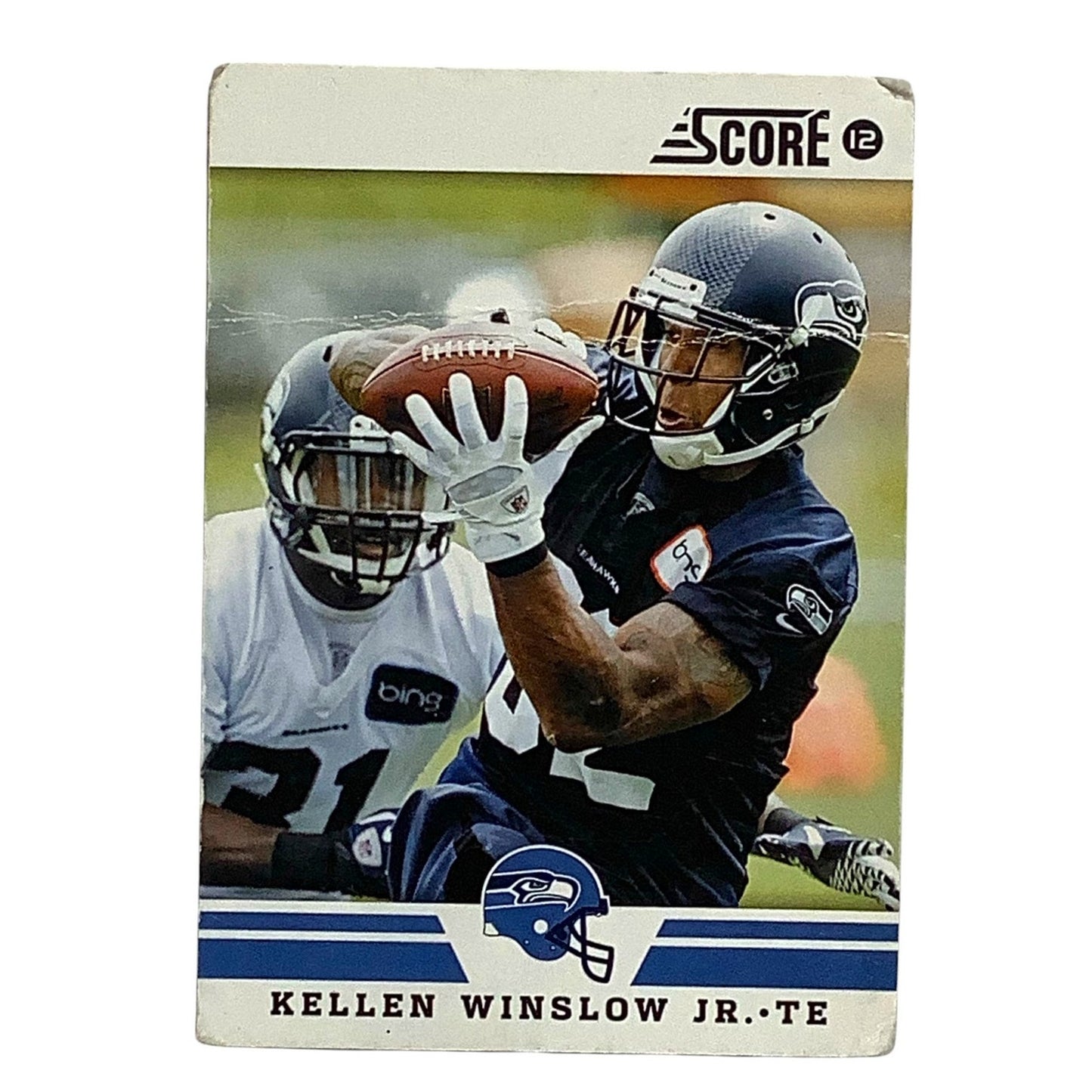 Kellen Winslow, Seattle Seahawks, NFL 2012 Panini Score Card 127, VG