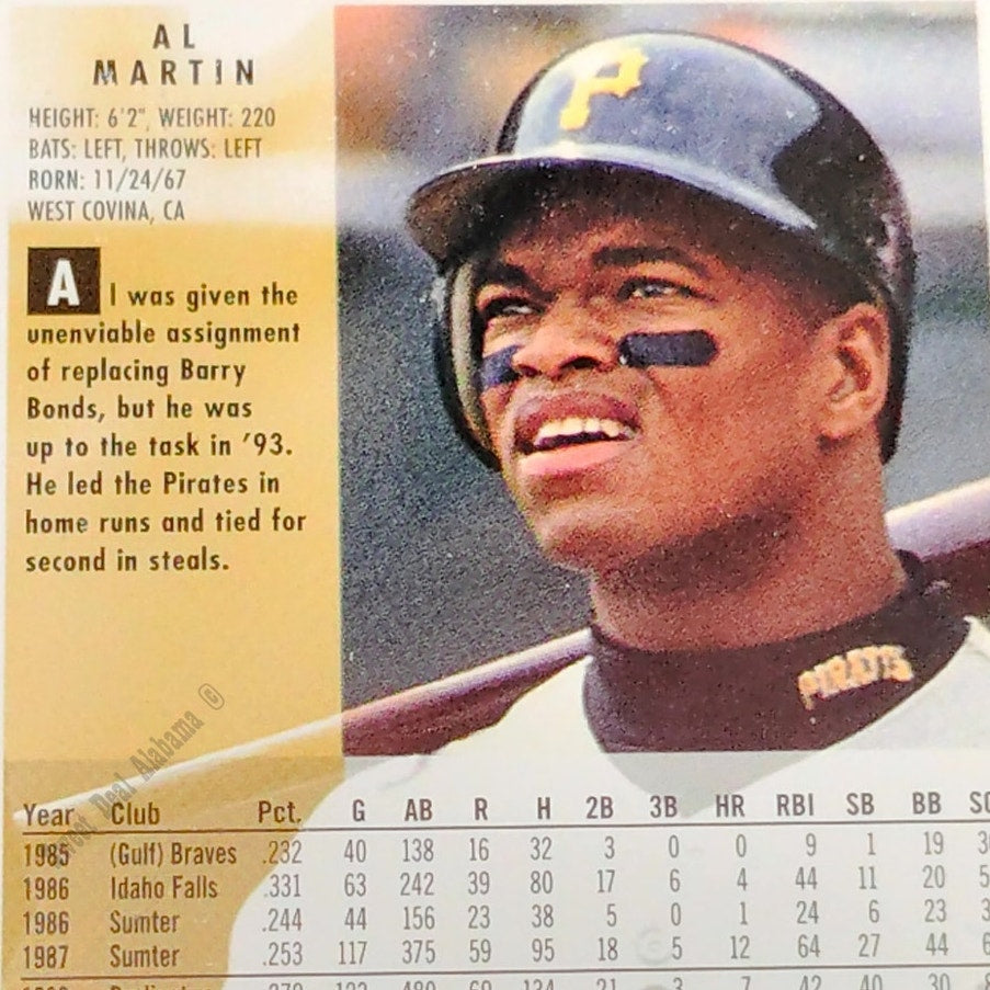 Al Martin, Pittsburgh Pirates, #612, 1994 Fleer Baseball Collector's Card