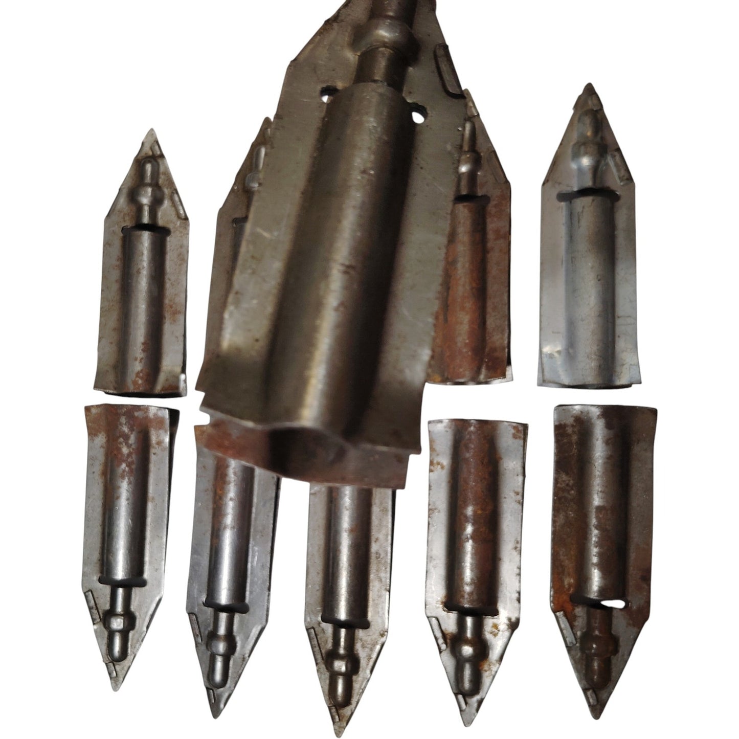 WWII-Era Type D-1 Airplane Mooring Kit Stakes – 11 Stakes with Carry Bag