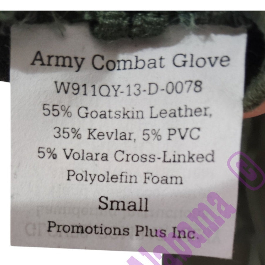 PPI Small Army Combat Glove W911QY-13-D-0078, Size Small