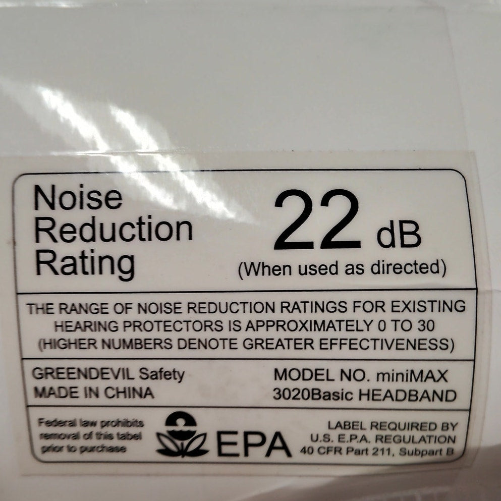 Green Devil Kids Noise Reduction Earmuffs Adjustable LW Foldable SNR 27dB