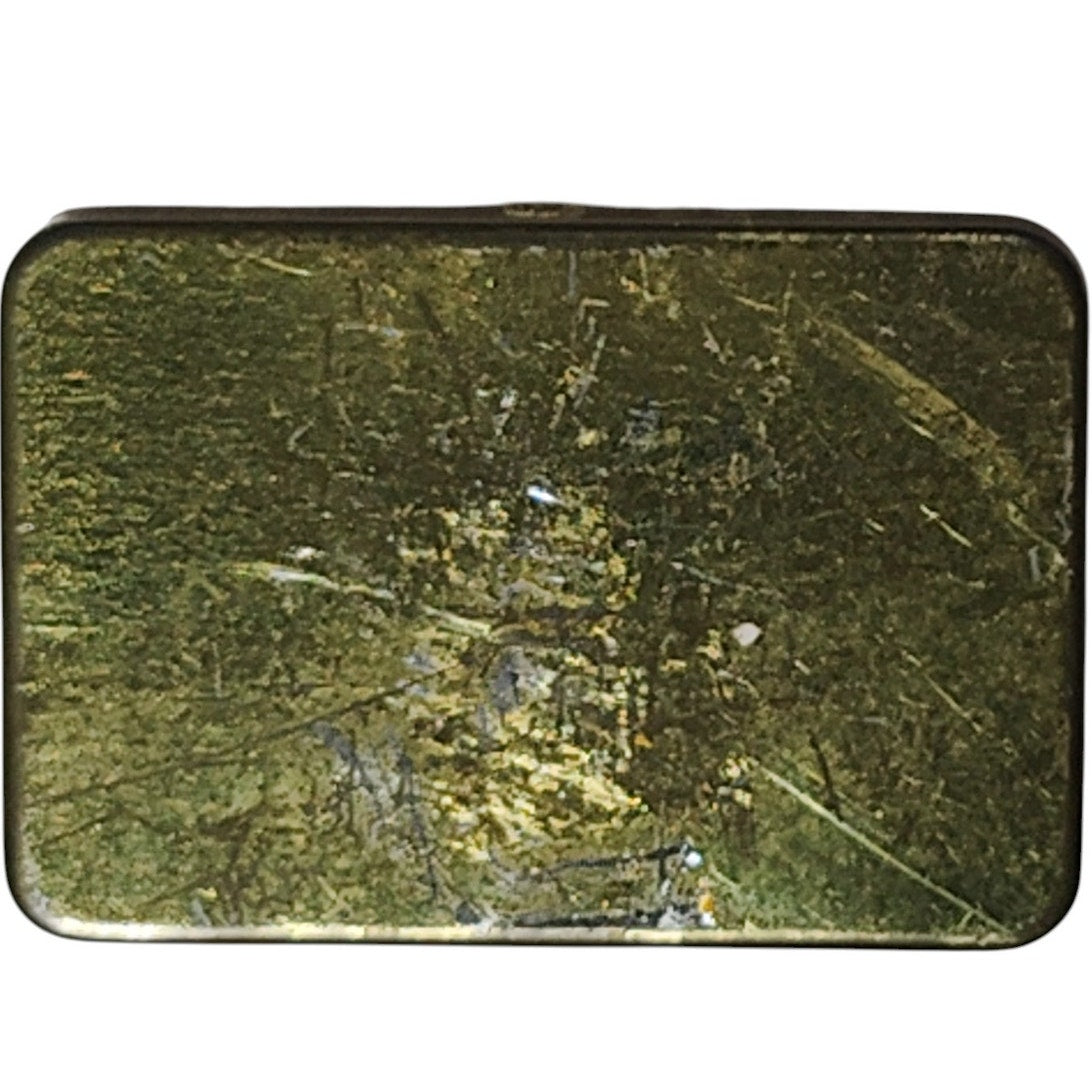 German Military Anti-Fog Eyeglass Soap Stick Treatment Kit – Gold Tin w/ Paperwork & Vial – WWII Era