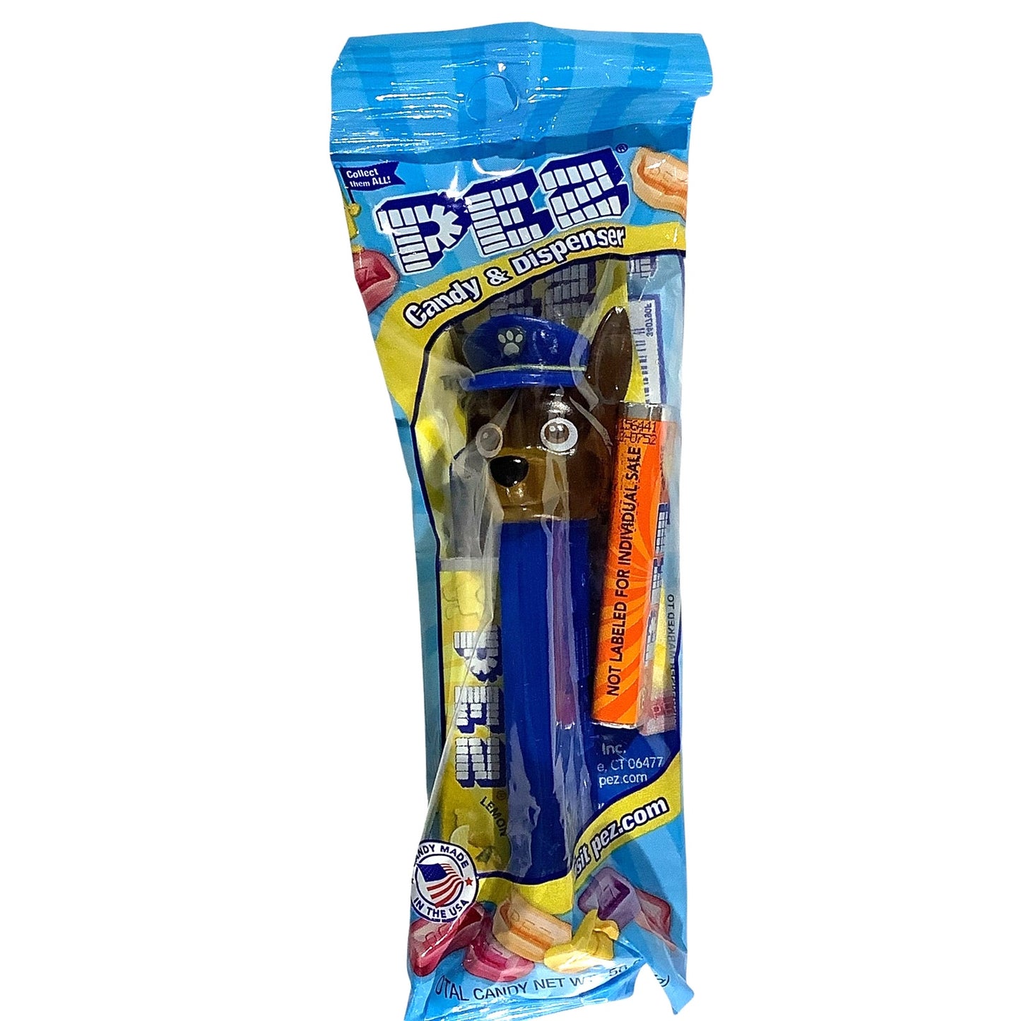 PAW Patrol Chase (Crystal) - Pez Collectible Dispenser, NIP