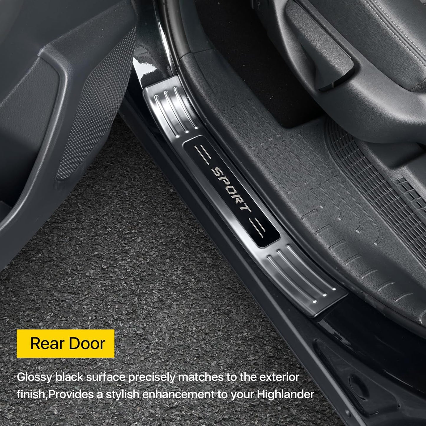 Toyota Highlander Stainless Steel Outer Door Sill Protector – 2020-2025 Models
