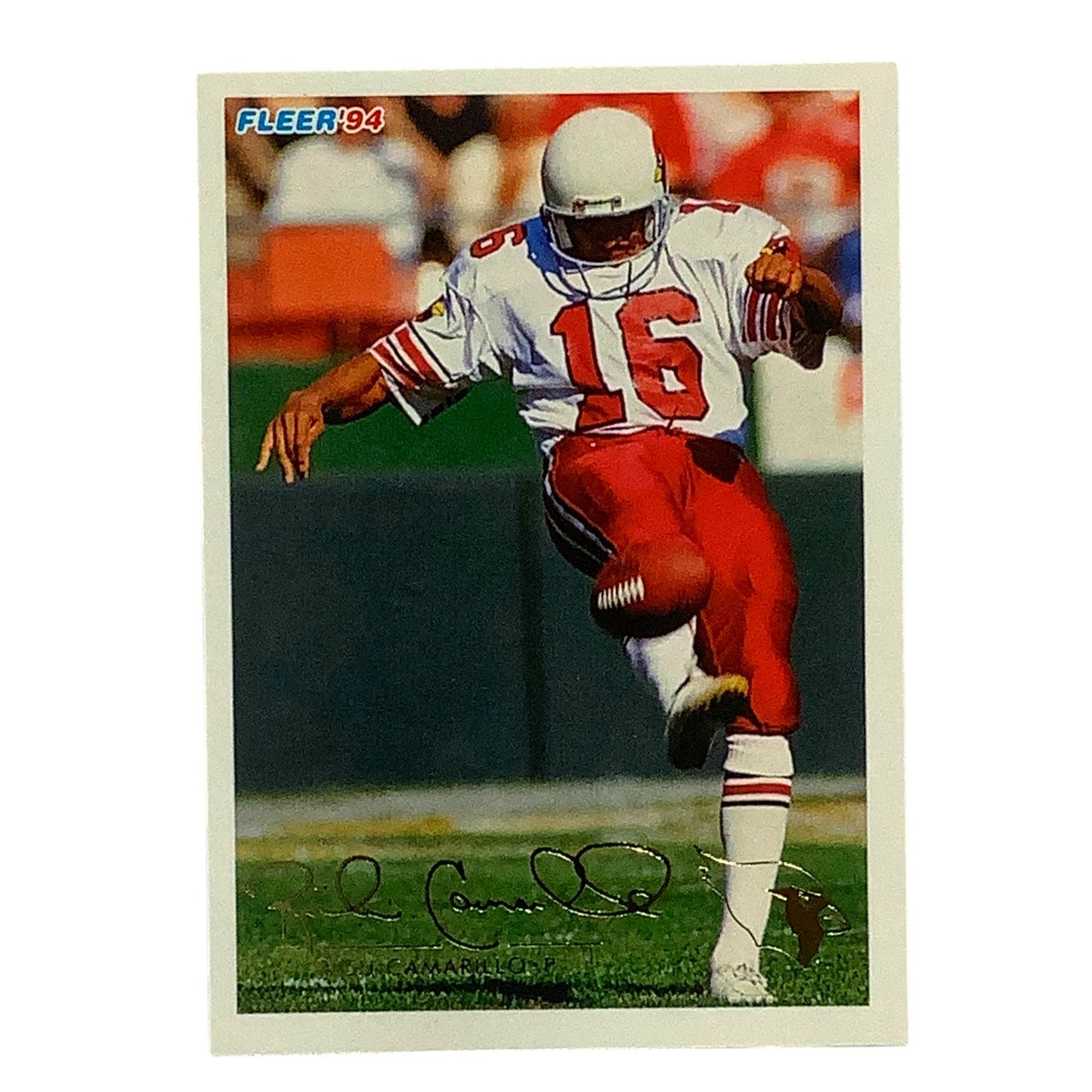 Rich Camarillo, Arizona Cardinals, NFL Fleer 1994 Card 4, EX/NM