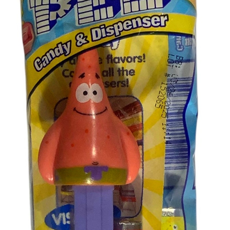 Spongebob, Patrick, Retired, 2014 Pez Candy Dispenser, Sealed NIP Product