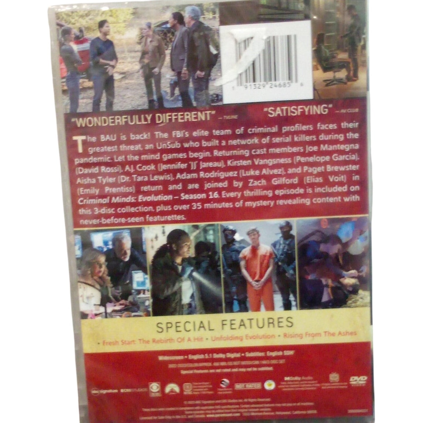 Criminal Minds: Evolution Season 16 DVD (2022) NIP w/ 35 Min of Special Features