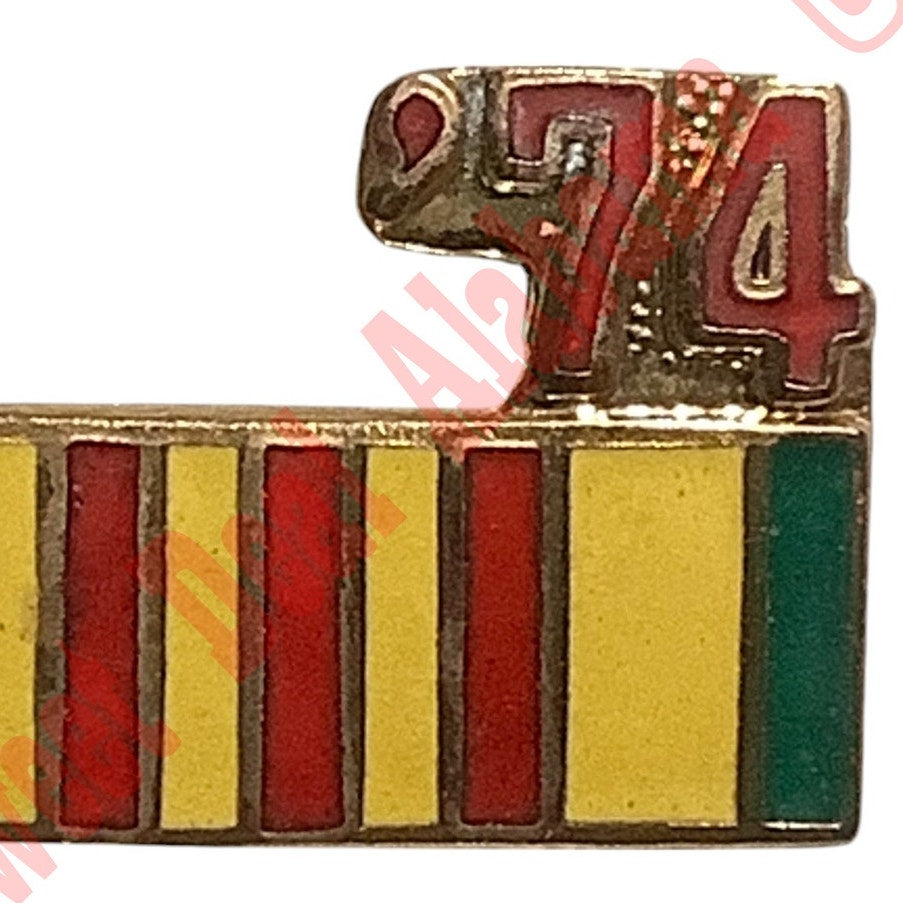1974 Vietnam Service Ribbon- Hat, Lapel or Tie Pin 9/16"H x 7/8"W