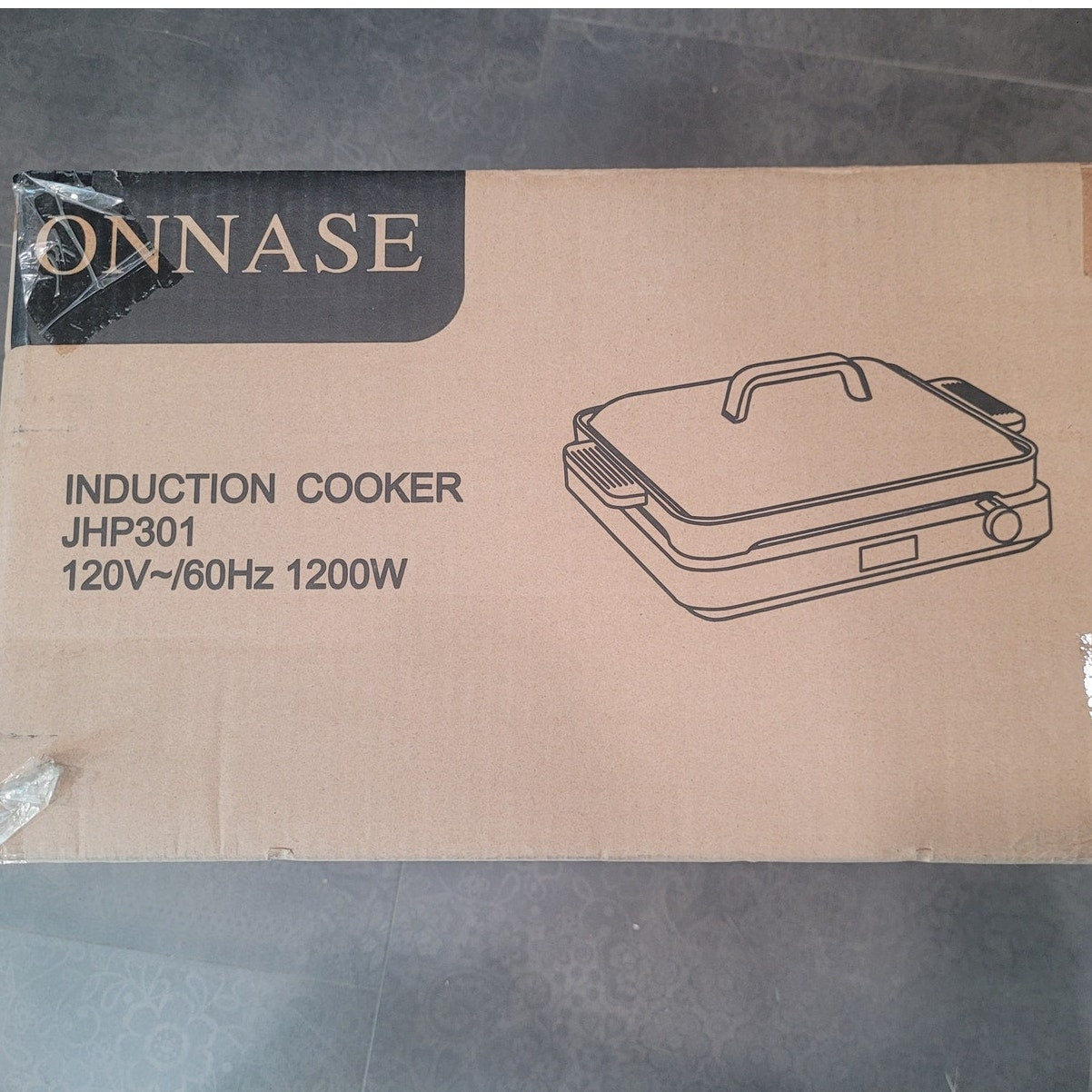 Portable Induction Cooktop, 1200W Single Burner with 2-in-1 Nonstick Griddle Plates, Black