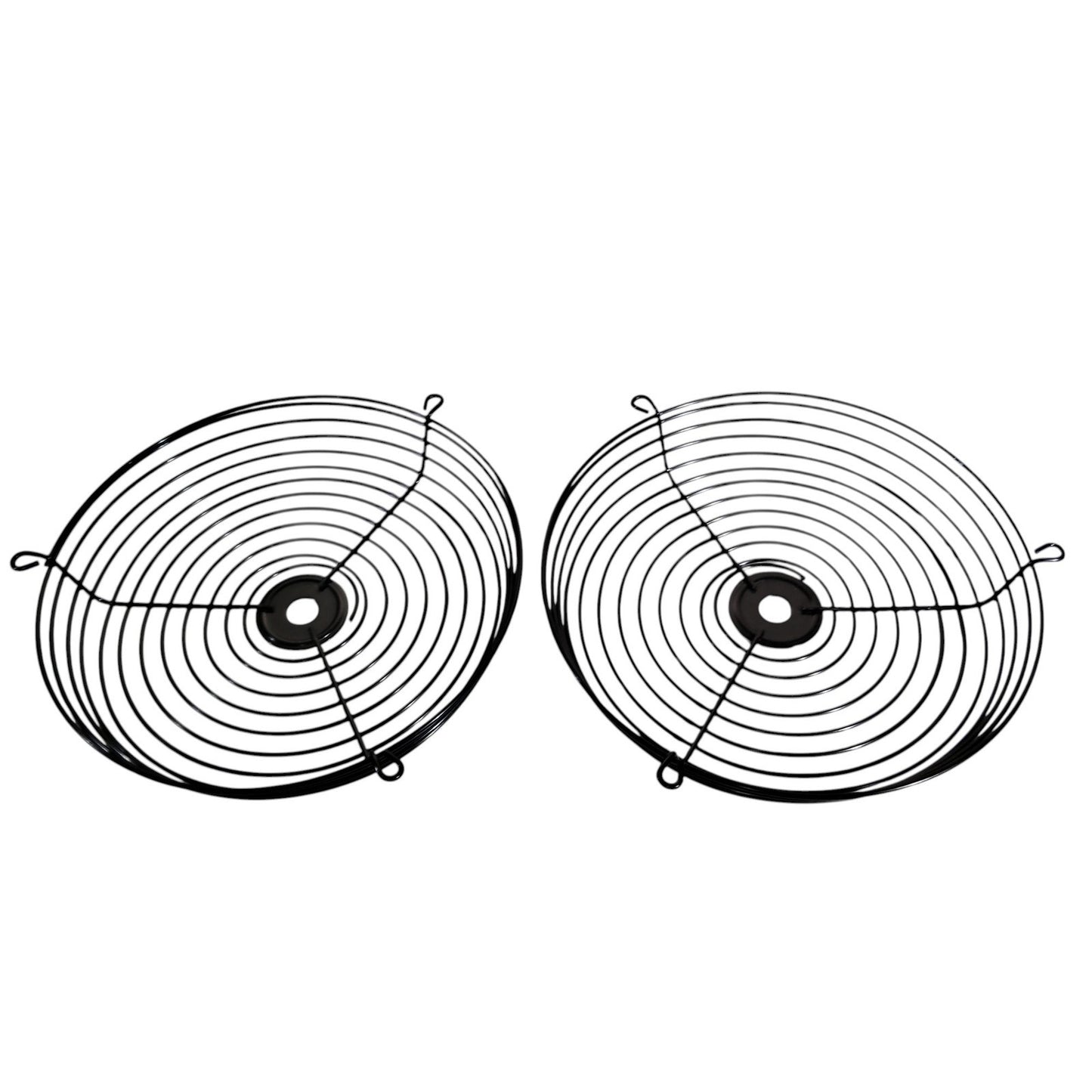 Evaporator Fan Guards – 2-PK, 11" Diameter – Black/Chrome Wire Grill for Walk-In Cooler or Freezer