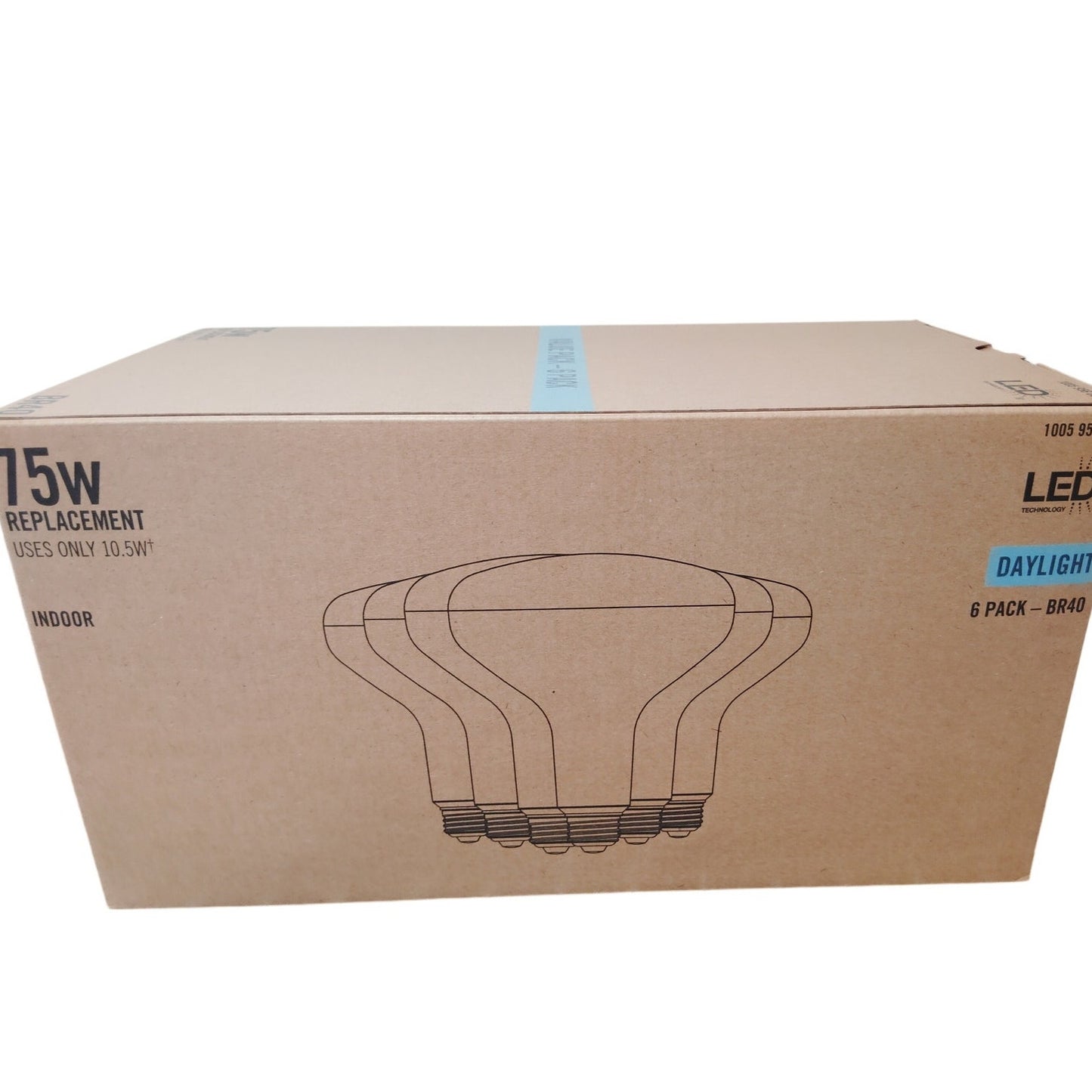 75-Watt Equivalent BR40 CEC Dimmable LED Light Bulb Daylight (6-Pack)